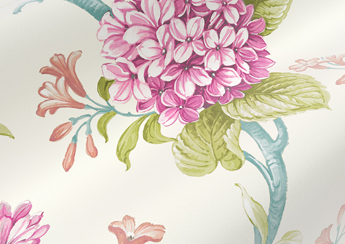 Bouquet Velvet, Wild Rose - Twist&Fit Roman Blind - Image 4